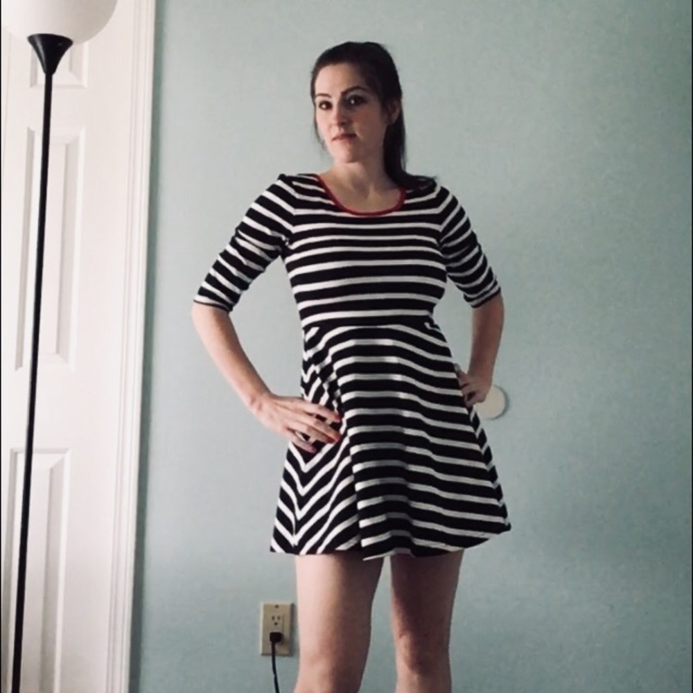 Fun and Flirty Striped Express Dress